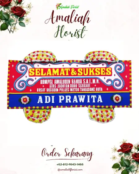 Papan Bunga Ucapan Selamat Pasir Tangkil